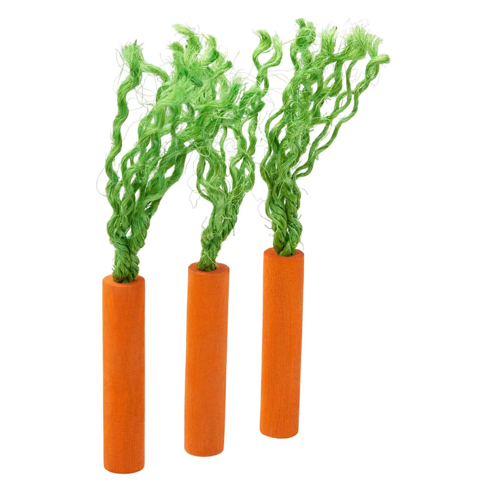 Lexi & Me Small Animal Wooden Chew Toy Carrot Sticks 3 Pack