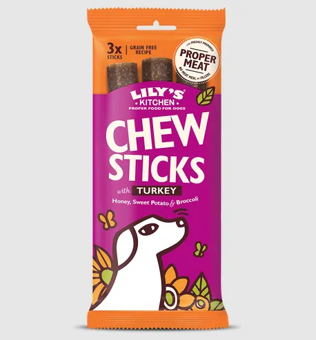 Lily's Kitchen Dog Chew Sticks Turkey 120g