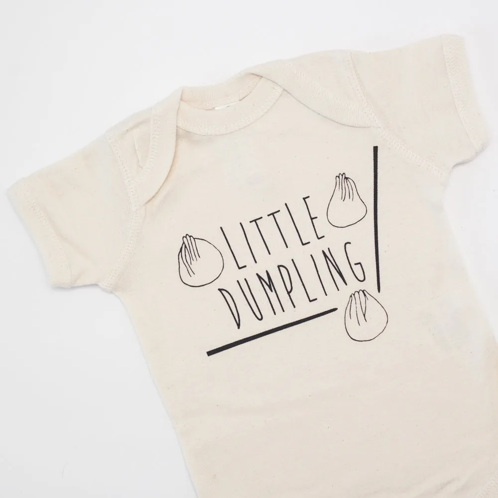 little dumpling one piece baby bodysuit, dumpling baby tshirt, baby shirt