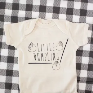 little dumpling one piece baby bodysuit, dumpling baby tshirt, baby shirt