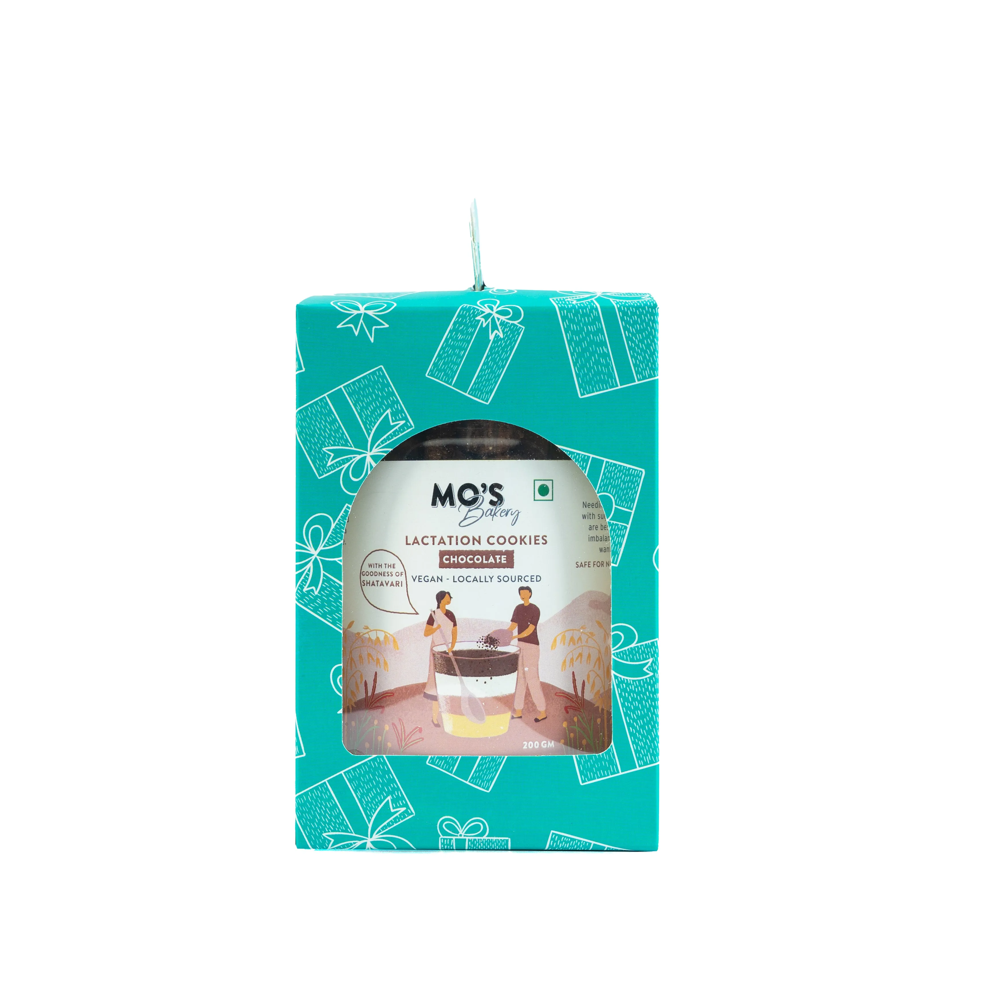 Mo's Bakery Premium Green Gift Box | Lactation Chocolate cookies