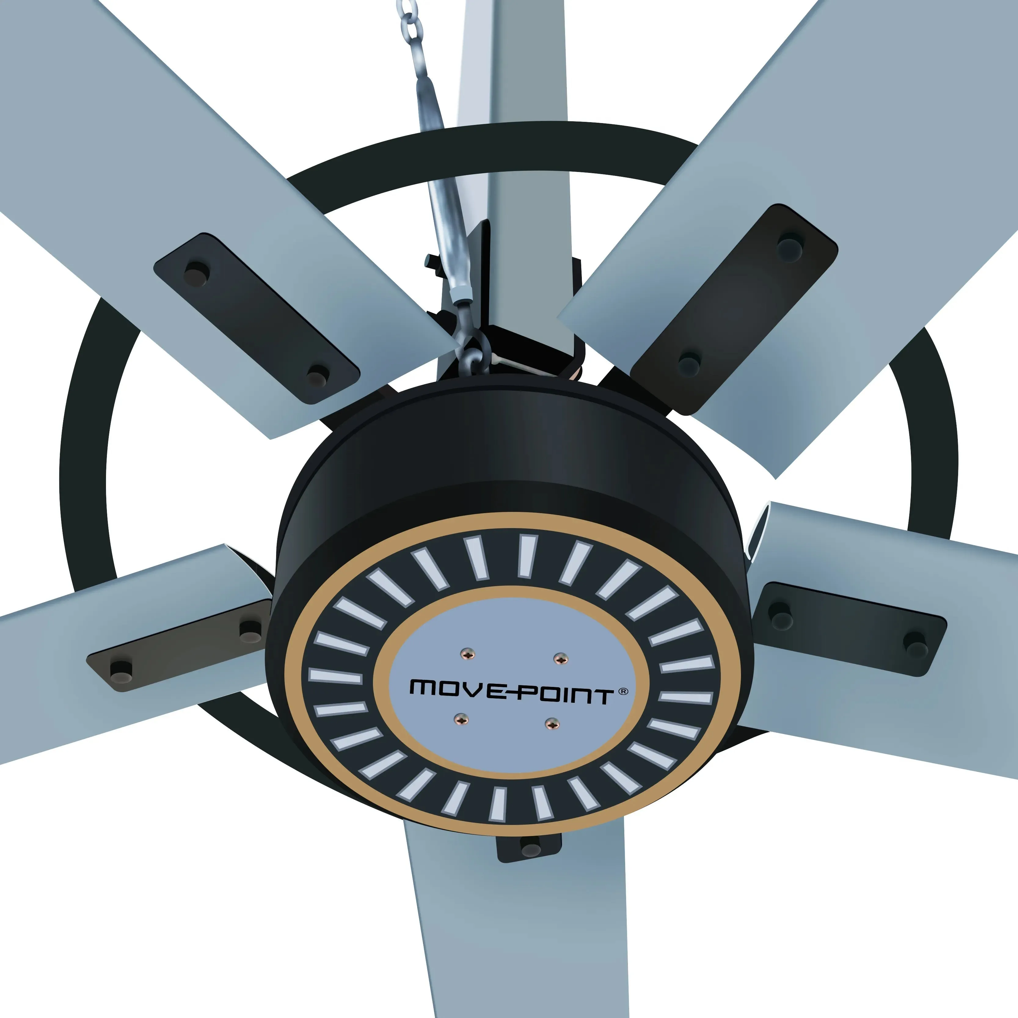 Mpfans Guangzhou High Quality Pmsm 0.4-1.3Kw Big Silent Bldc Manufacturing Industrial Fan Black