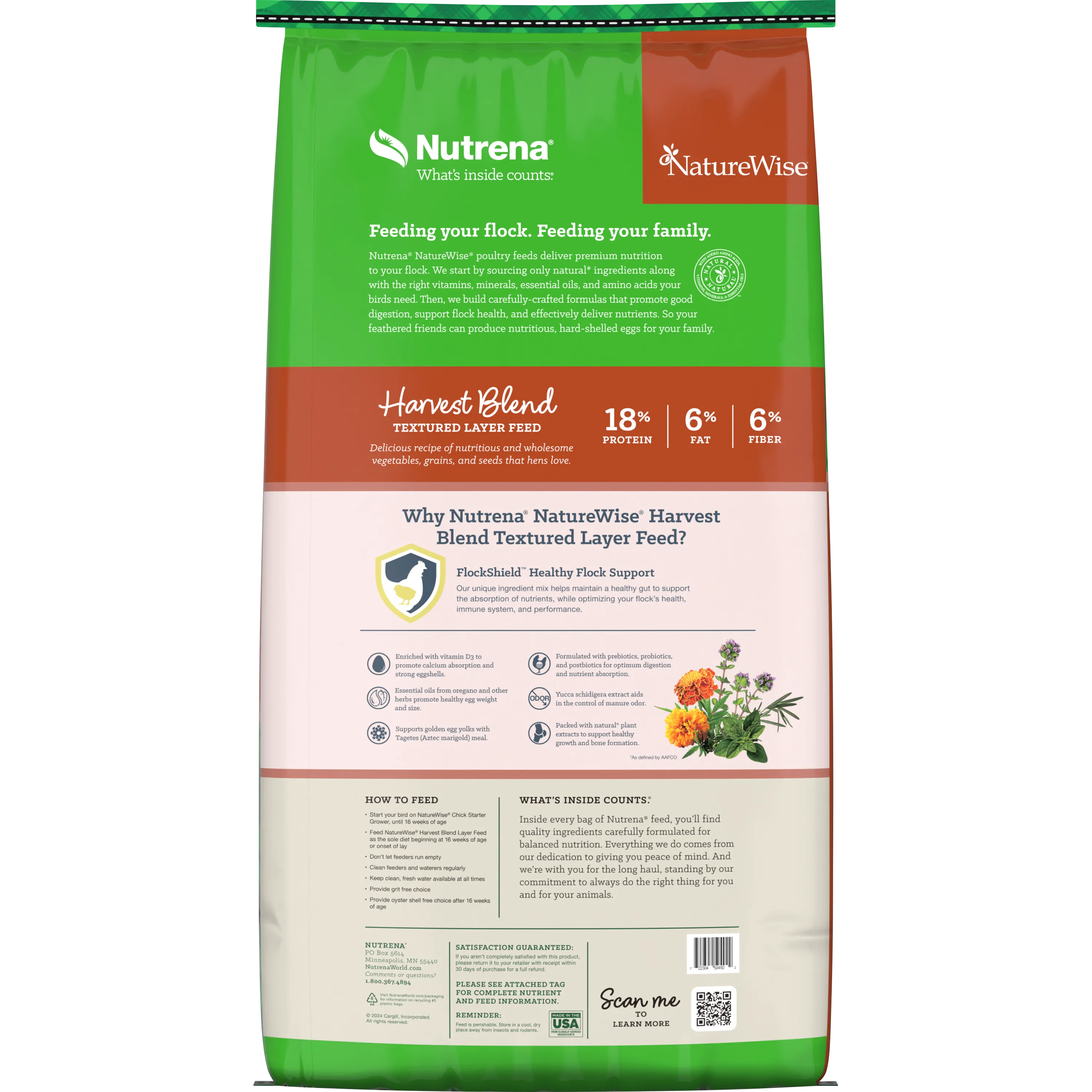 Nutrena Harvest Blend 18% Textured Chicken Feed