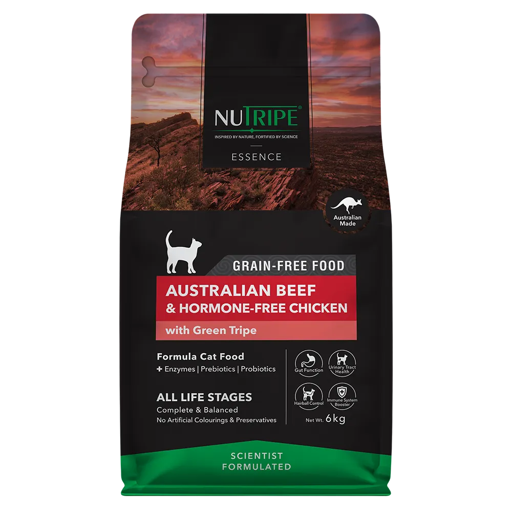 Nutripe Cat Essence Australian Beef & Hormone-Free Chicken with Green Tripe 6kg