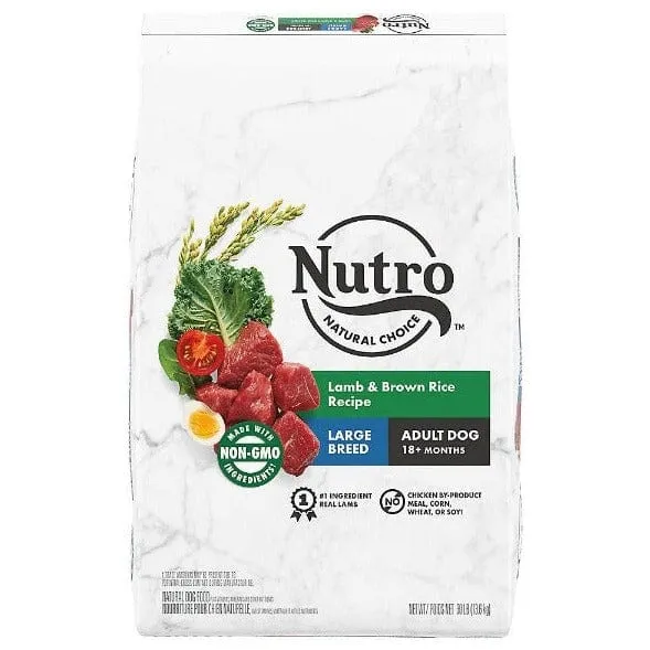 Nutro Natural Choice Lamb & Brown Rice Large Breed Adult Dry Dog Food, 30lb