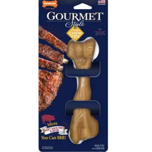 Nylabone Gourmet Style Strong Chew Femur, Baby Back Ribs Flavor - Large