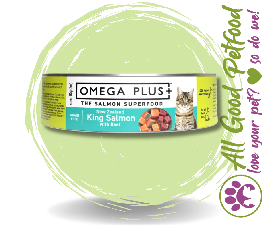 Omega Plus Salmon with Beef 85g