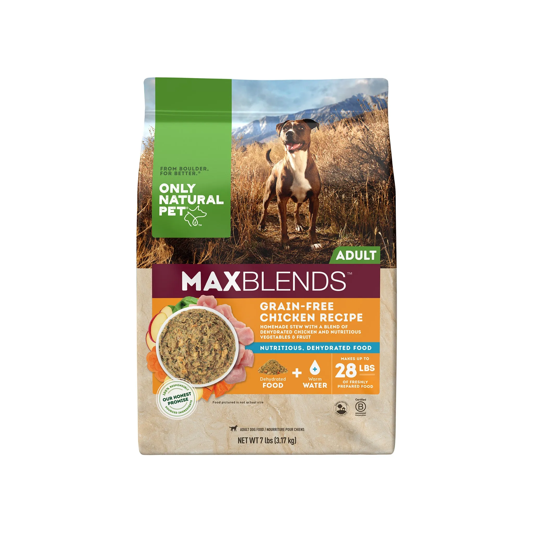 Only Natural Pet MaxBlends Grain-Free Chicken Recipe Dehydrated Dog Food