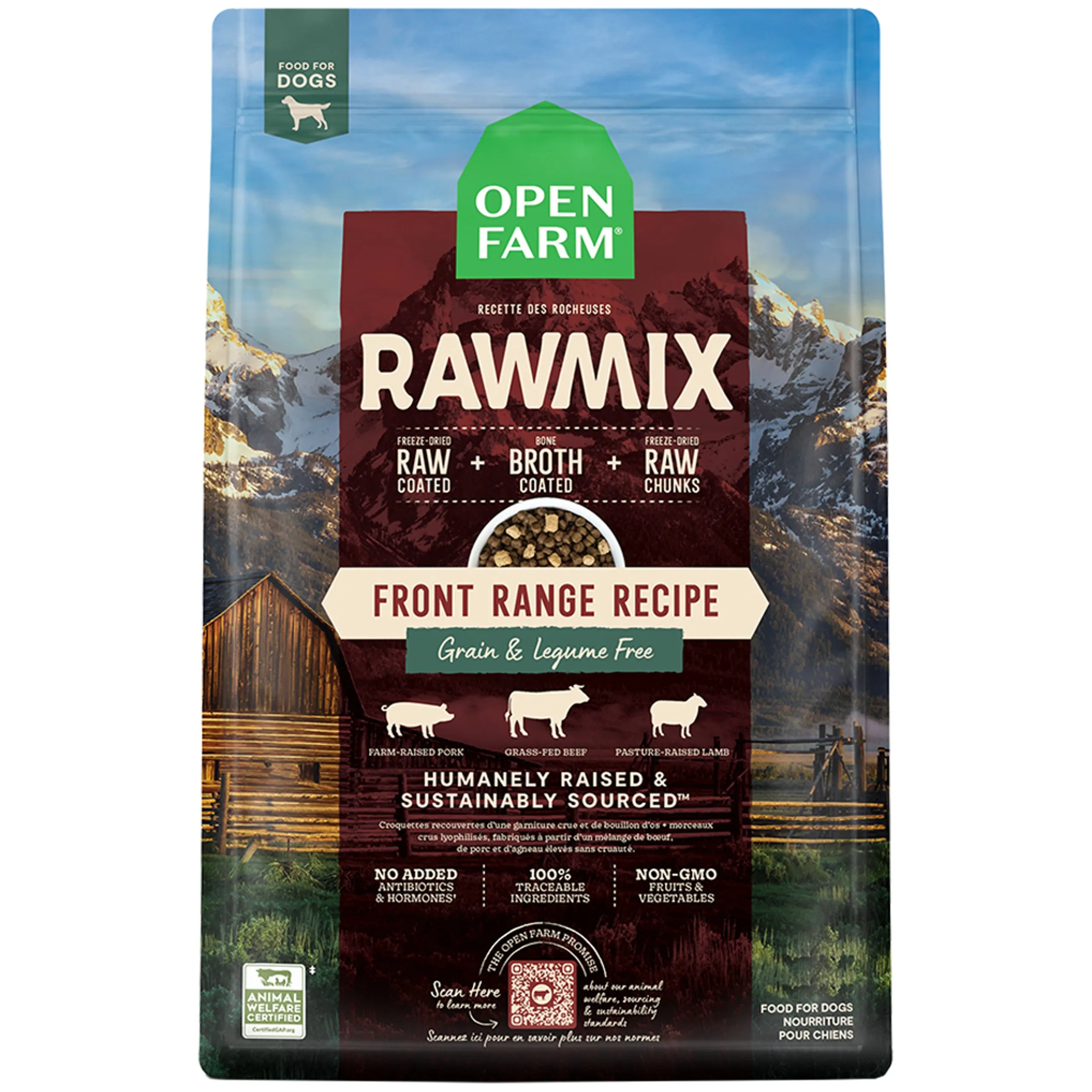 Open Farm Rawmix Front Range Grain Free Dog Food 3.5lb