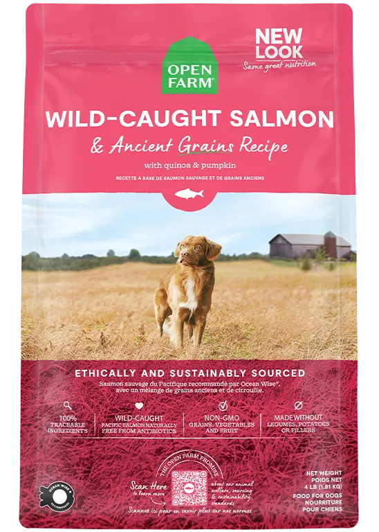 Open Farm Wild-Caught Salmon and Ancient Grains Dry Dog Food