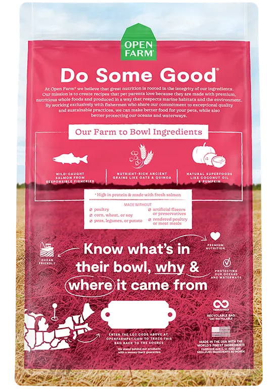 Open Farm Wild-Caught Salmon and Ancient Grains Dry Dog Food