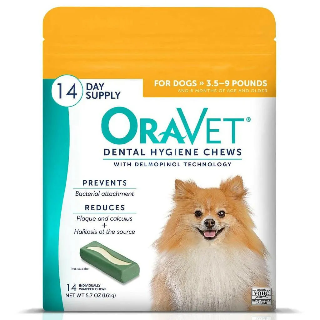 ORAVET Dental Hygiene Chews For Extra Small Dogs 3.5-9 lbs