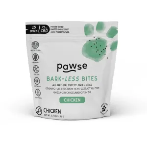 Pawse Bark-less Bites Chicken Treats 1oz