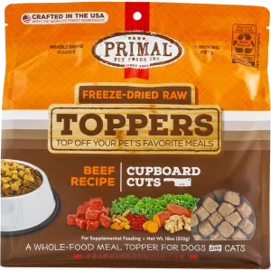 Primal Freeze Dried Raw Topper Cupboard Cuts Beef