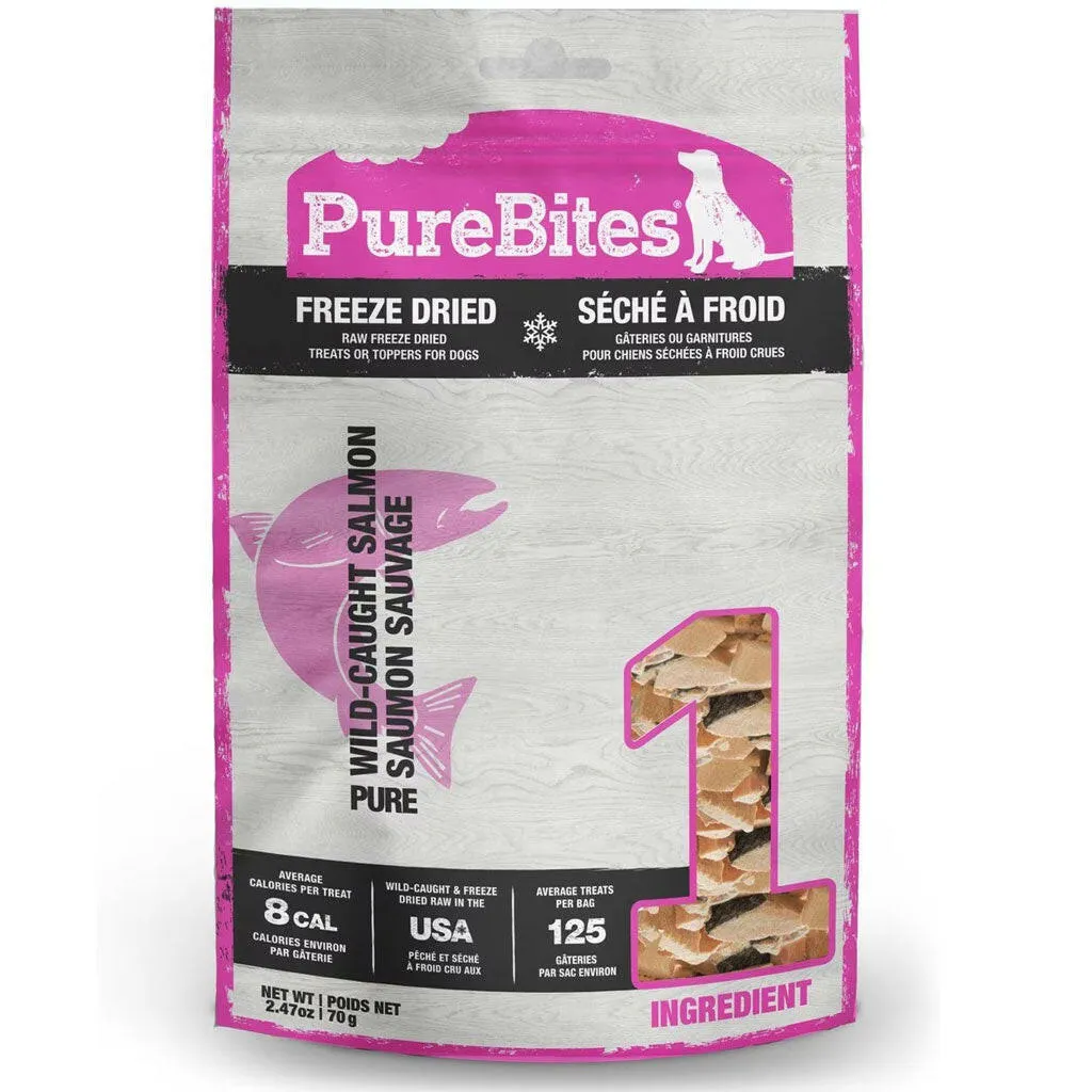 PureBites Freeze-Dried Salmon Treats for Dogs