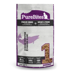 PureBites Whitefish Freeze Dried Cat Treats, 0.7 oz.