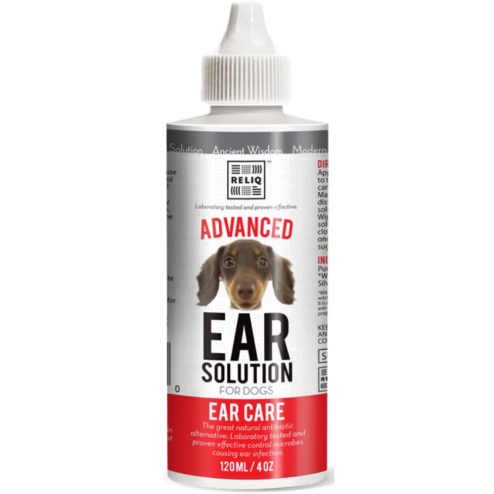 Reliq Advanced Ear Solution For Dogs 120ml