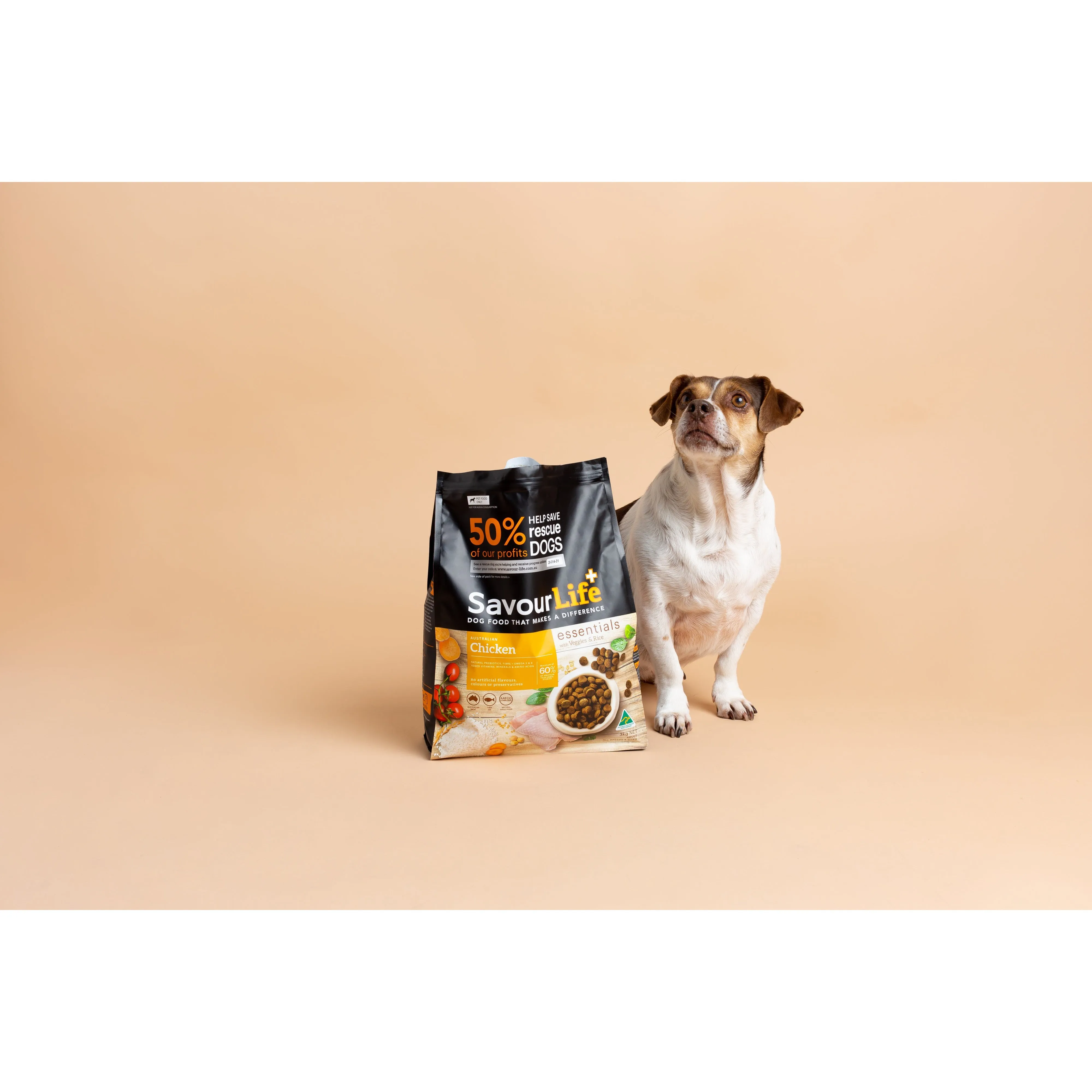 Savourlife Essentials Dry Dog Food Chicken with Veggies & Rice 3kg^^^