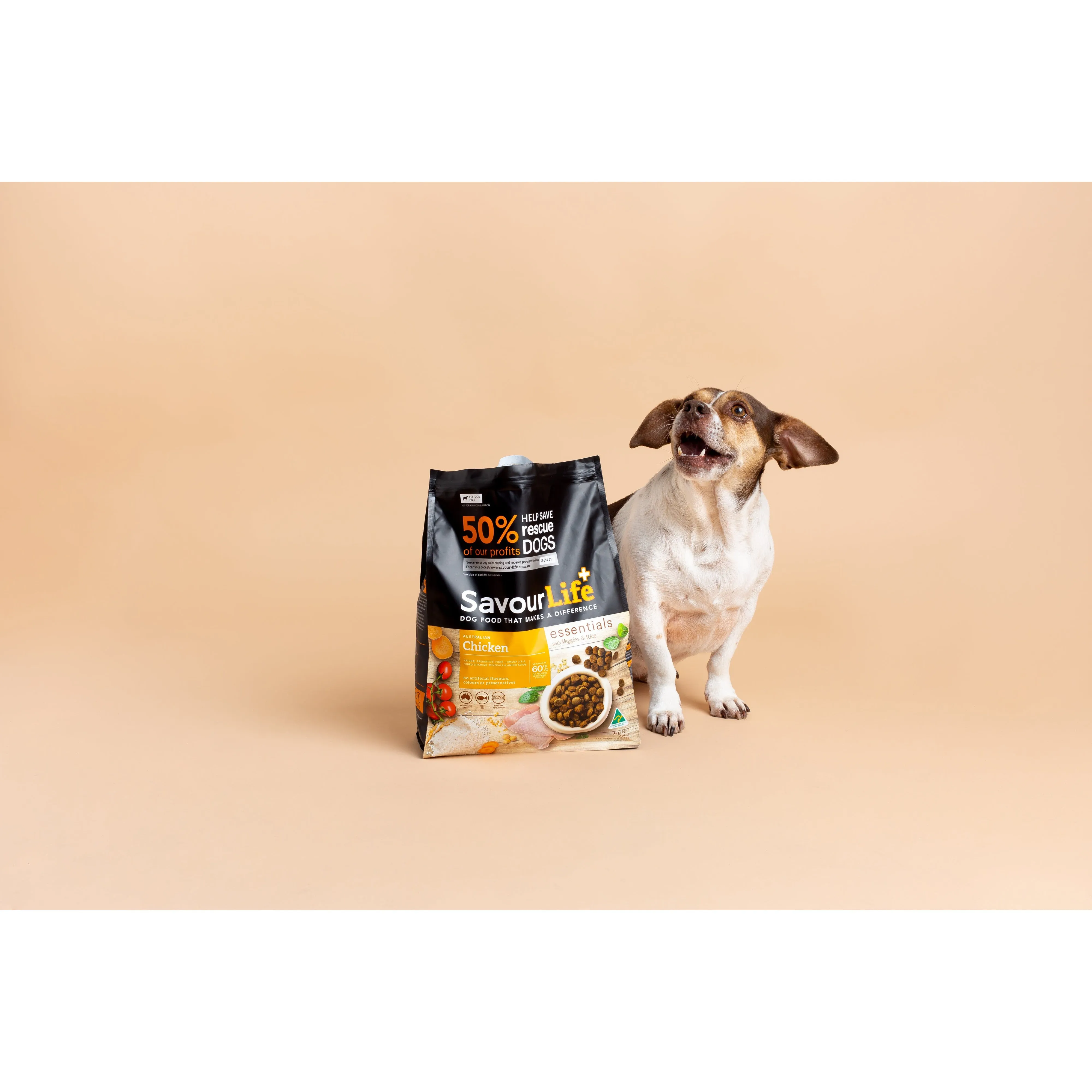 Savourlife Essentials Dry Dog Food Chicken with Veggies & Rice 3kg^^^