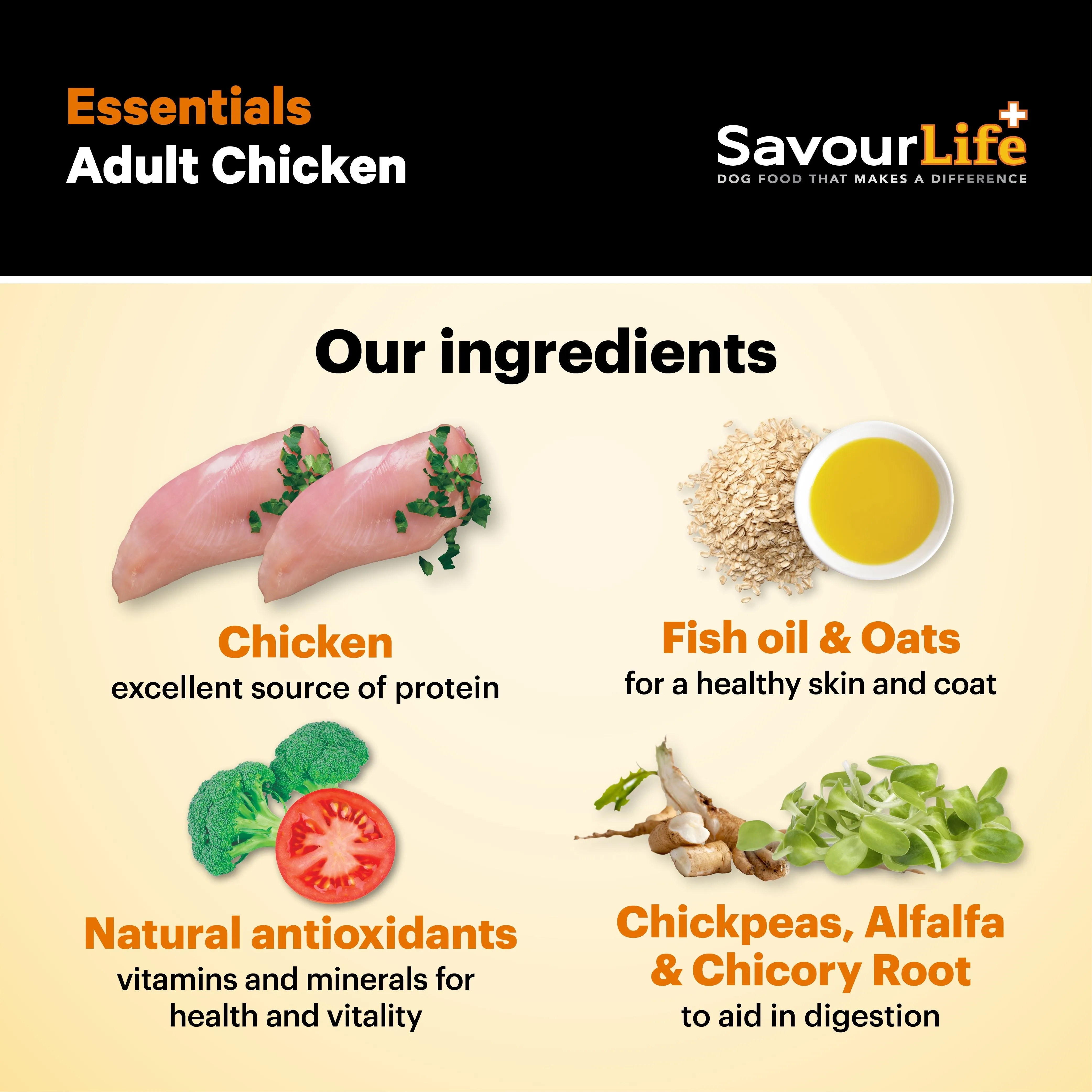 Savourlife Essentials Dry Dog Food Chicken with Veggies & Rice 3kg^^^