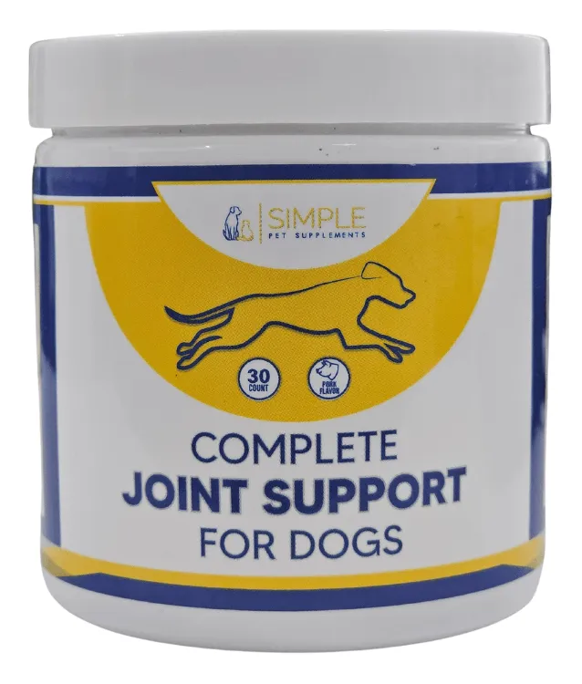 Simple Pet Supplements Complete Joint Support For Dogs 30 Pieces