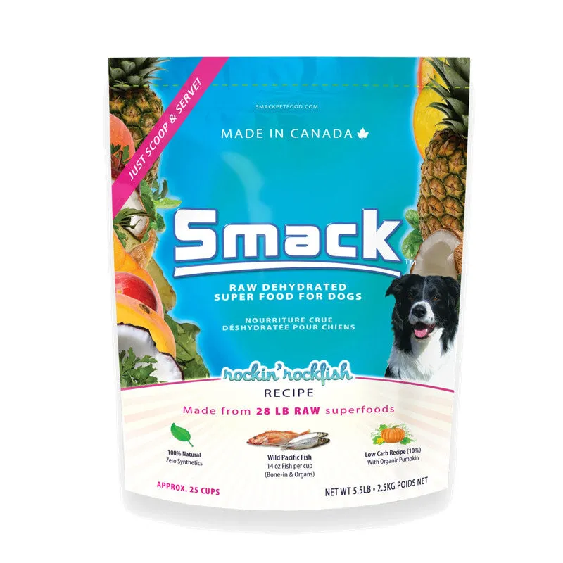 Smack Rockin' Rockfish Raw Dehydrated Dog Food