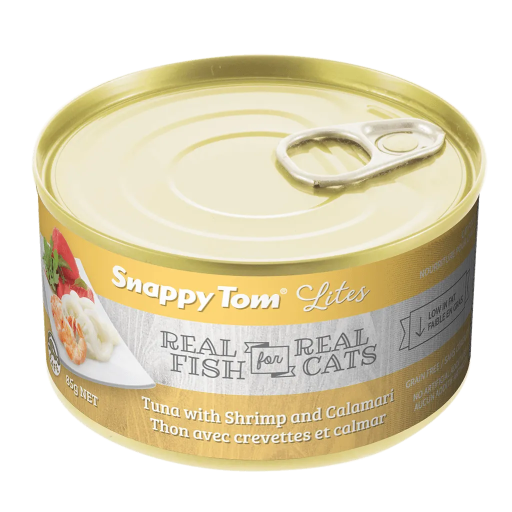 Snappy Tom Wet Cat Food Lites Tuna With Shrimp & Calamari