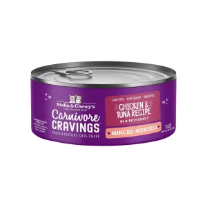 Stella & Chewy's Carnivore Cravings Minced Morsels Chicken & Tuna Wet Cat Food