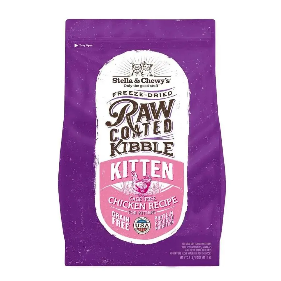 Stella & Chewy's Chicken Flavored Raw Coated Cage-Free Kitten Dry Cat Food