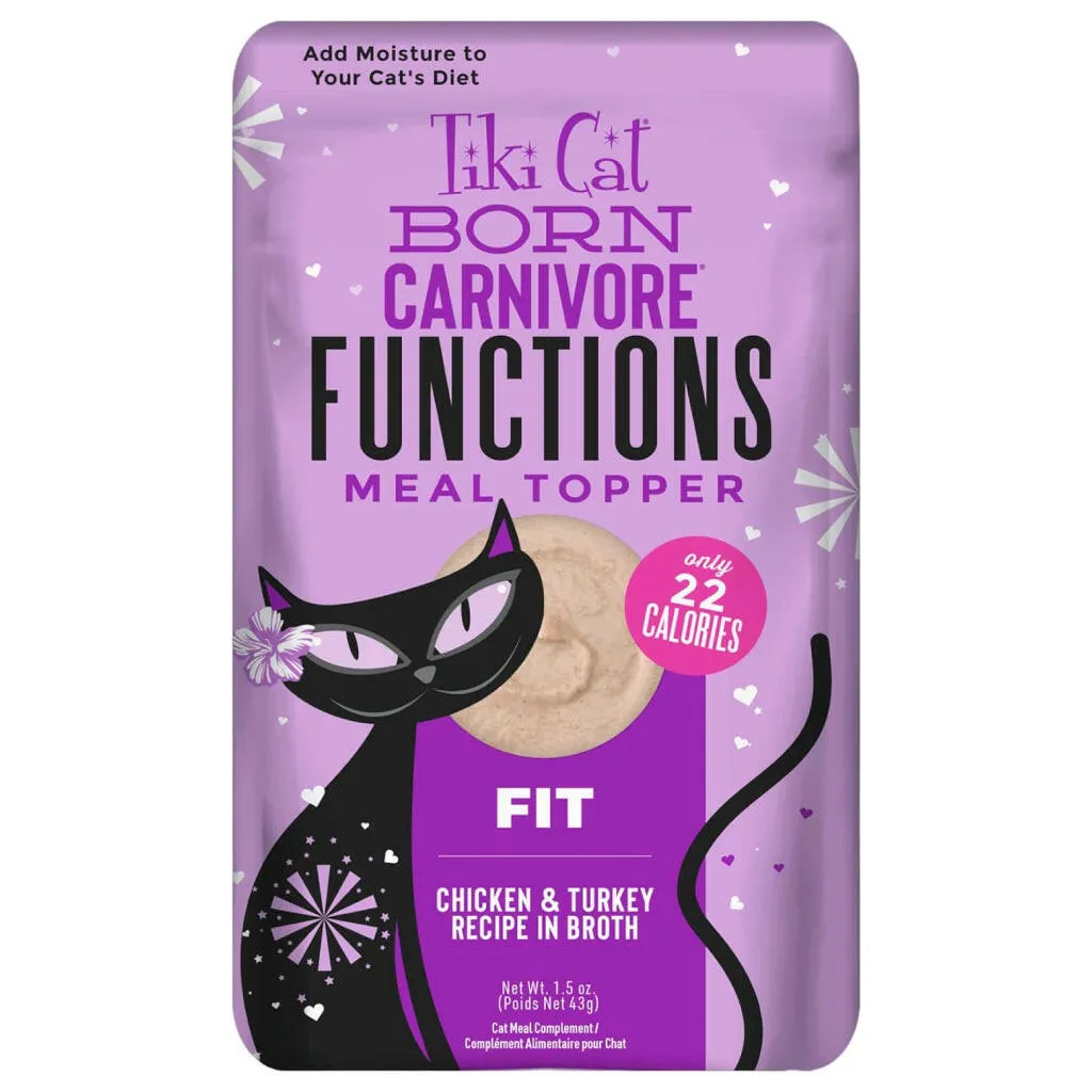 Tiki Cat Born Carnivore Function Topper Fit (1.5 oz x 12 pouches)