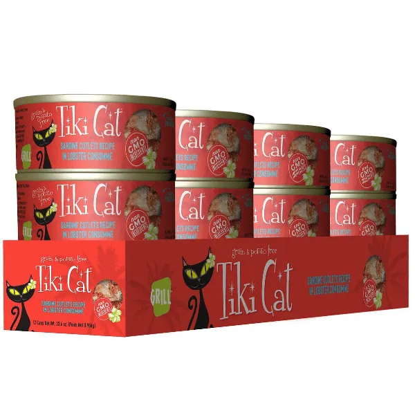 Tiki Cat Grill Sardines & Lobster Recipe Canned Cat Food