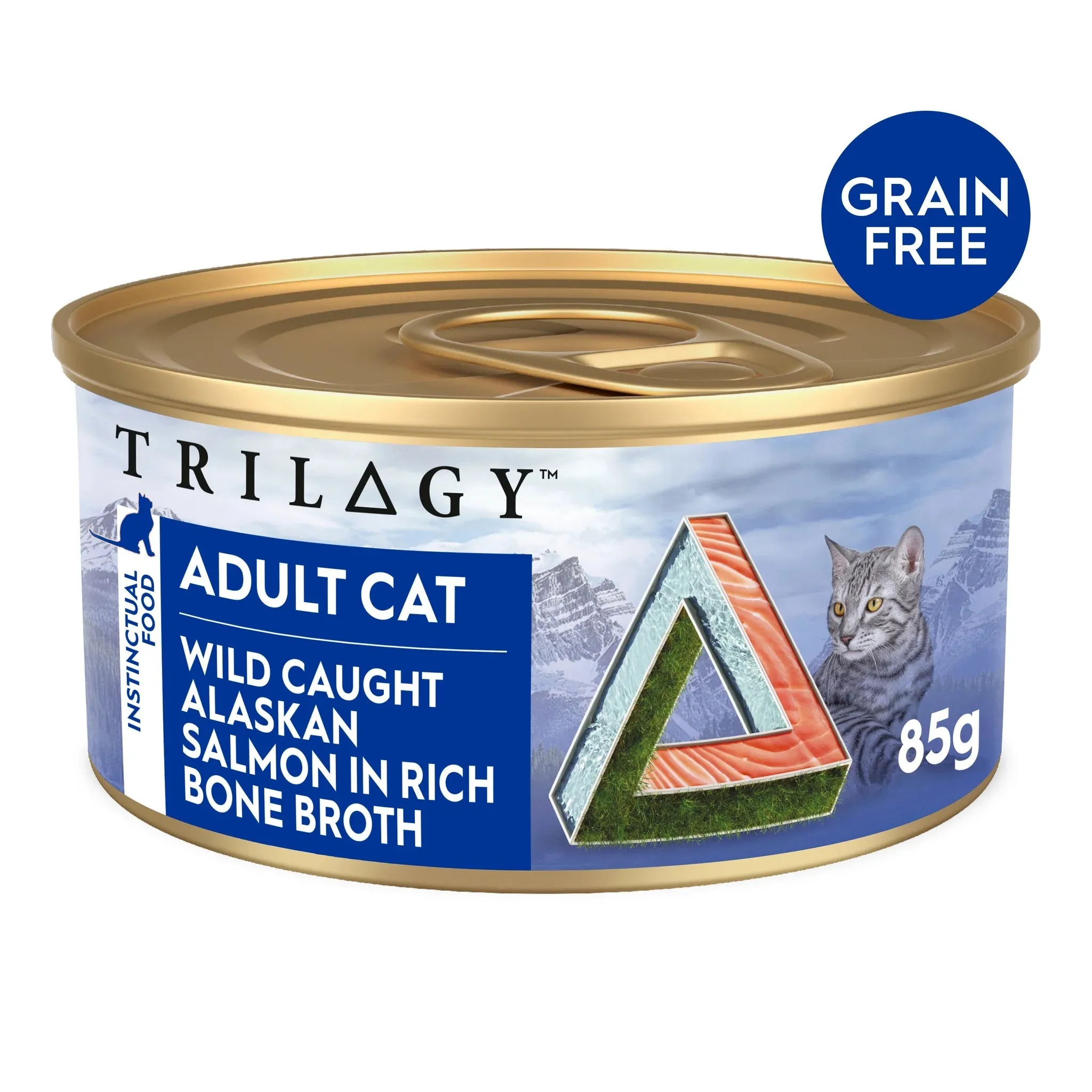 Trilogy Salmon in Bone Broth Adult Cat Wet Food 85g x 24***