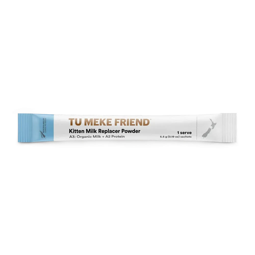 Tu Meke Friend A3 Organic Milk Replacament Powder with A3 Protein for Kittens 45x 5.5g Serves ***