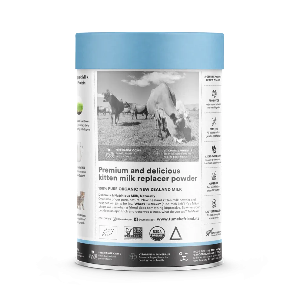 Tu Meke Friend A3 Organic Milk Replacament Powder with A3 Protein for Kittens 45x 5.5g Serves ***