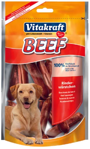 Vitakraft Beef Sausages Dog Treat 80g