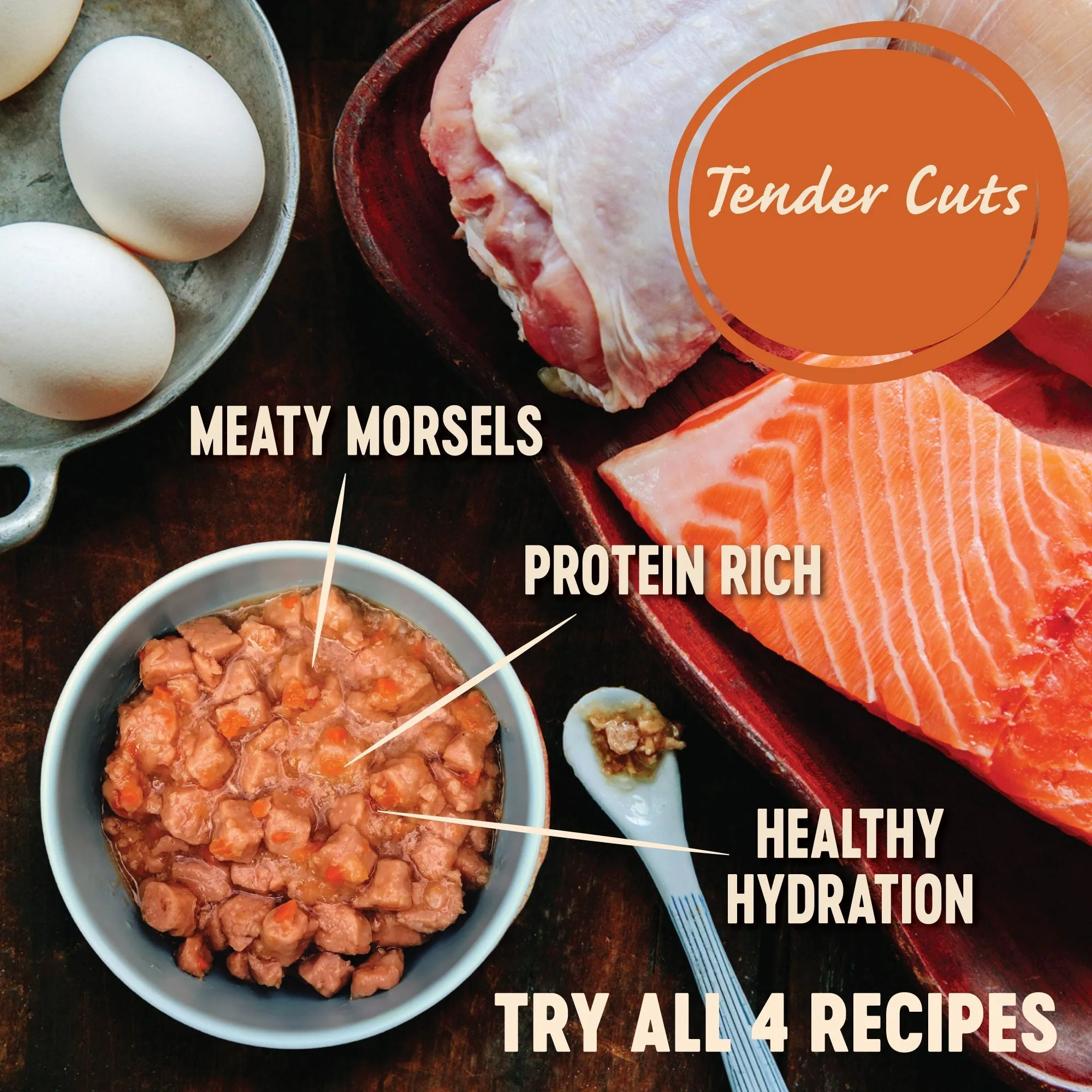 Wellness CORE Tender Cuts with Chicken and Chicken Liver in Gravy Wet Cat Food 85g x 8