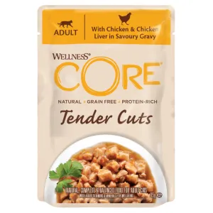 Wellness CORE Tender Cuts with Chicken and Chicken Liver in Gravy Wet Cat Food 85g