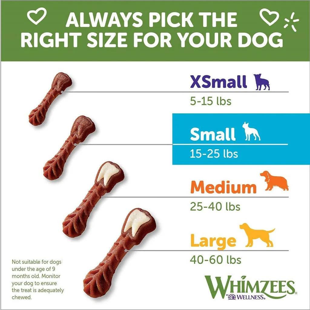 Whimzees Daily Use Pack Dental Treats For Dogs Small Brushzees (7.4 oz)