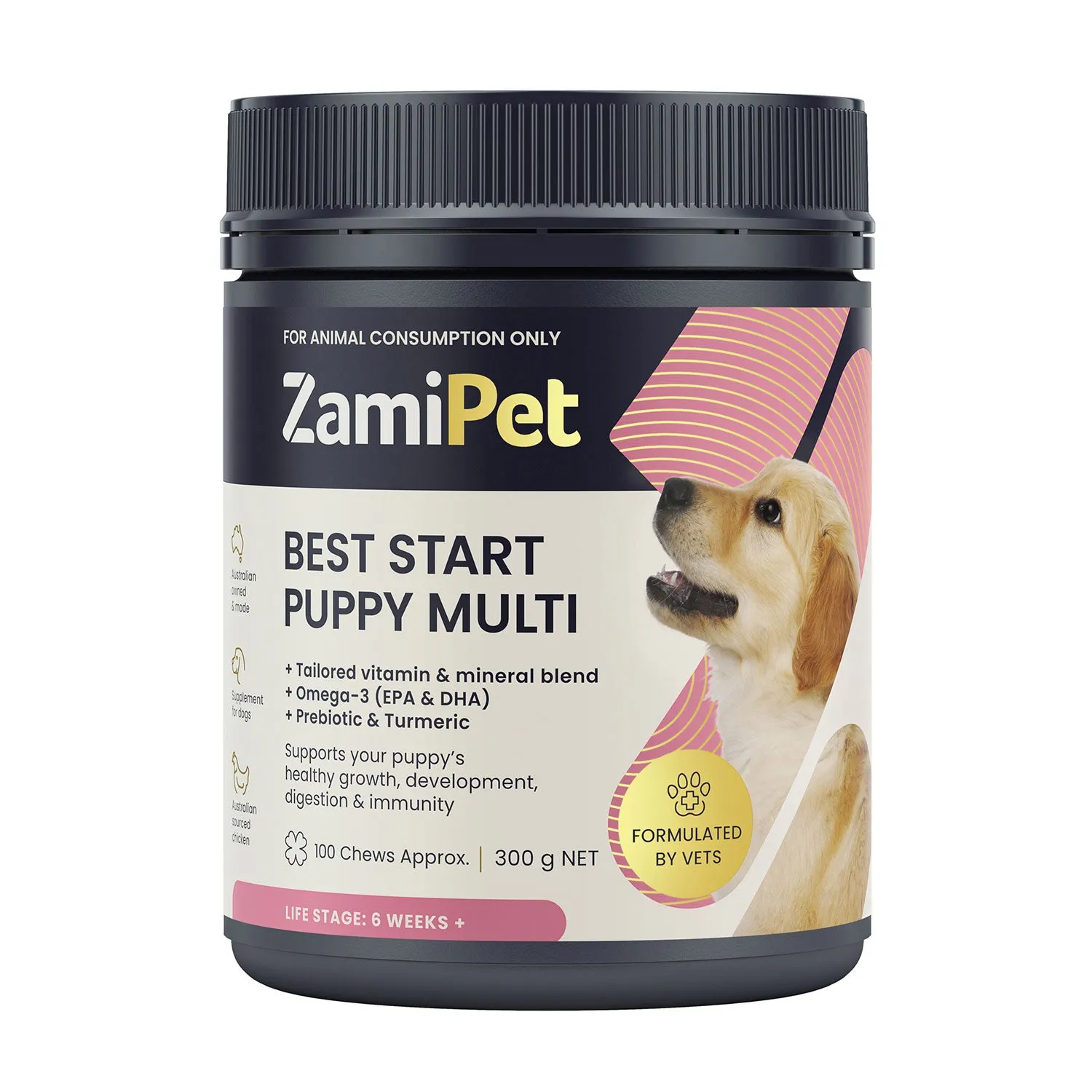 ZamiPet Best Start Puppy Multi Chews for Dogs 300g 100pk